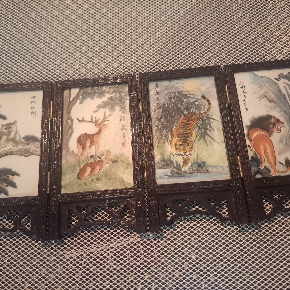 Decorative Asian-Inspired Wall Art Panels